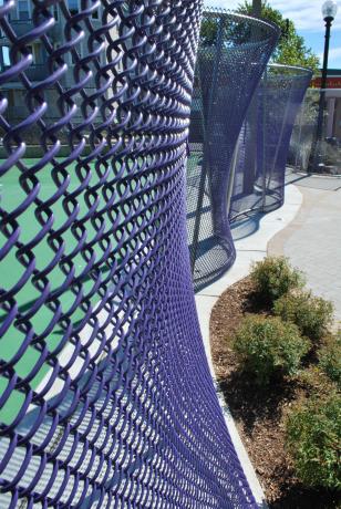 Serpentine Fence, Jamaica Plain South Street Mall and Court, by Beth Galston