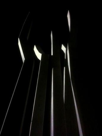 "Reach" by Douglas Kornfeld, Mozart Park in Jamaica Plain (photo courtesy of Rocco Ricci)